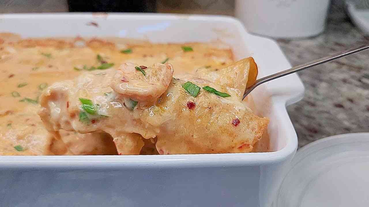 Chi Chi’s Seafood Enchiladas – Creamy Crab & Shrimp Mexican Favorite - seafood
